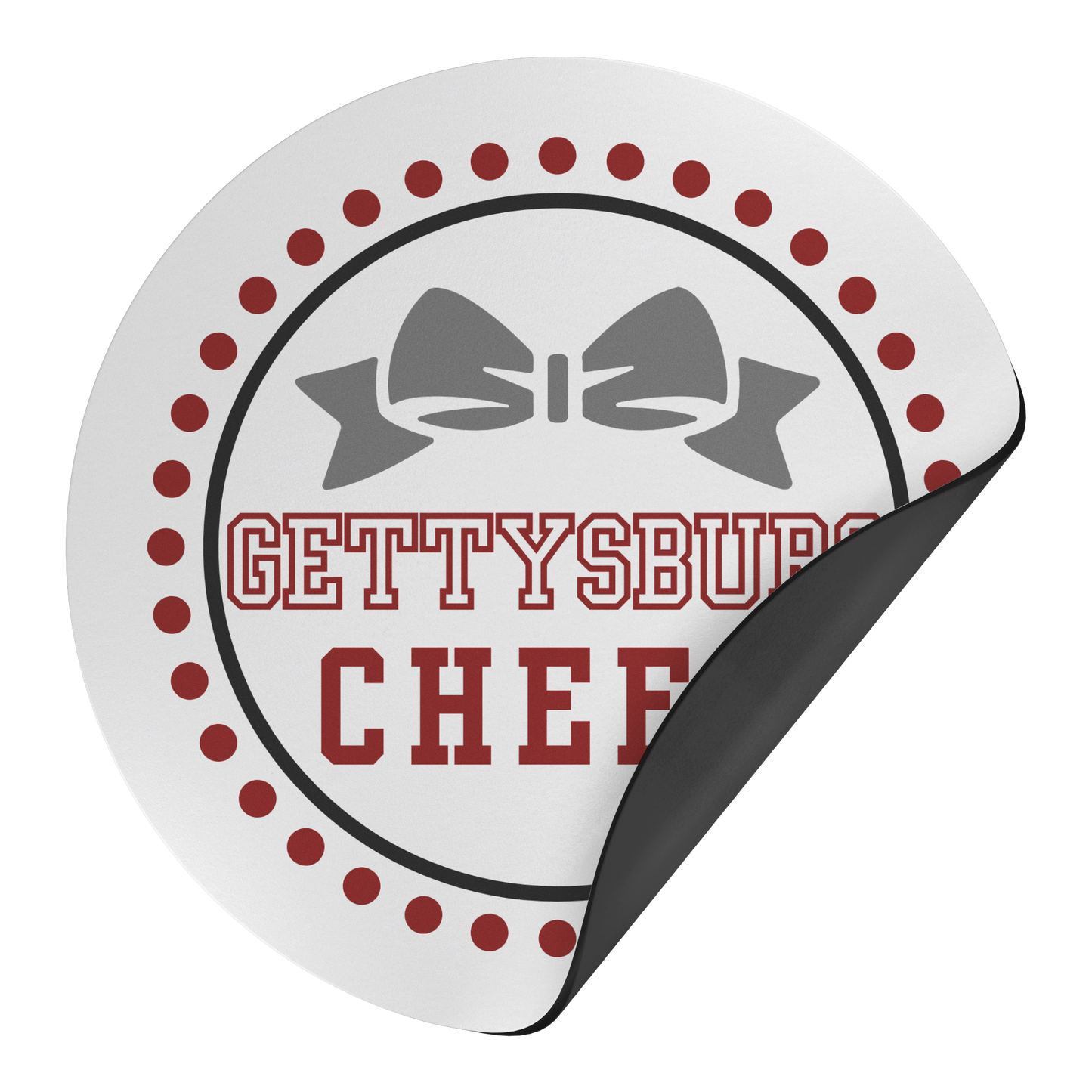 Gettysburg_Cheer_Car_Magnet_RoundCarMagnet_Folded_Mockup.png_16042385