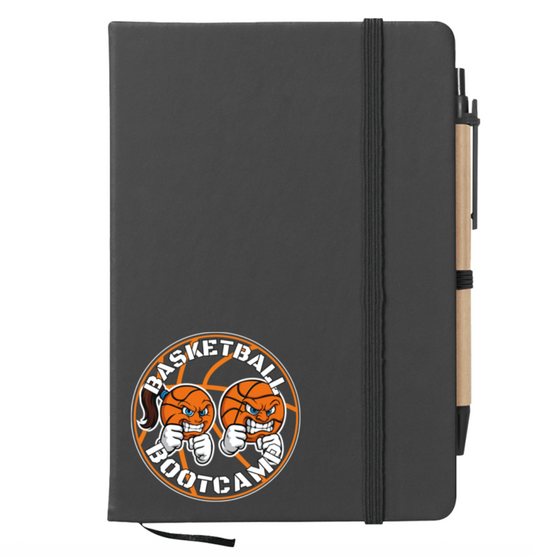 Basketball Bootcamp Journal Notebook w/Sticky Notes & Flags