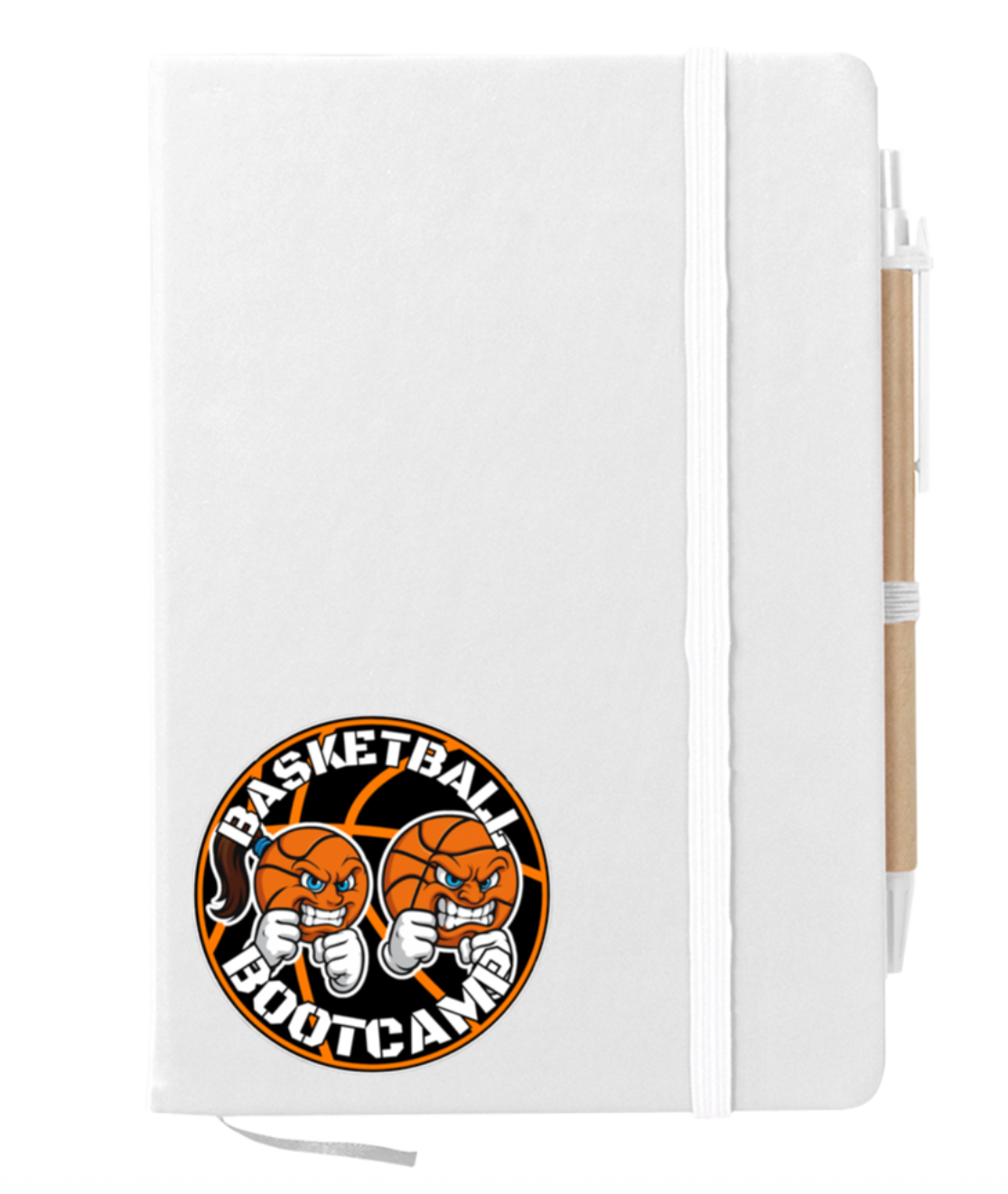 Basketball Bootcamp Journal Notebook w/Sticky Notes & Flags